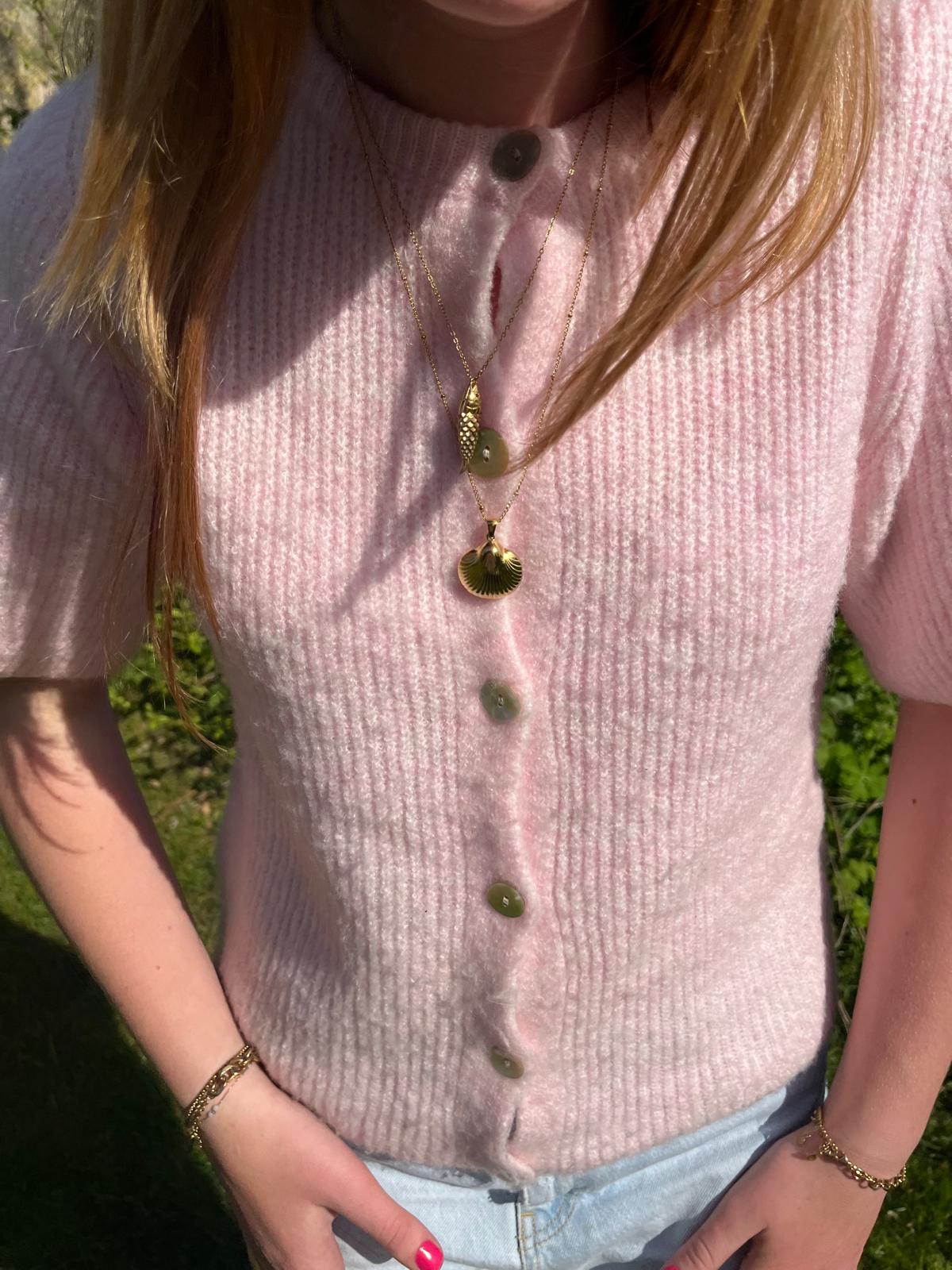 "Shell" necklace long