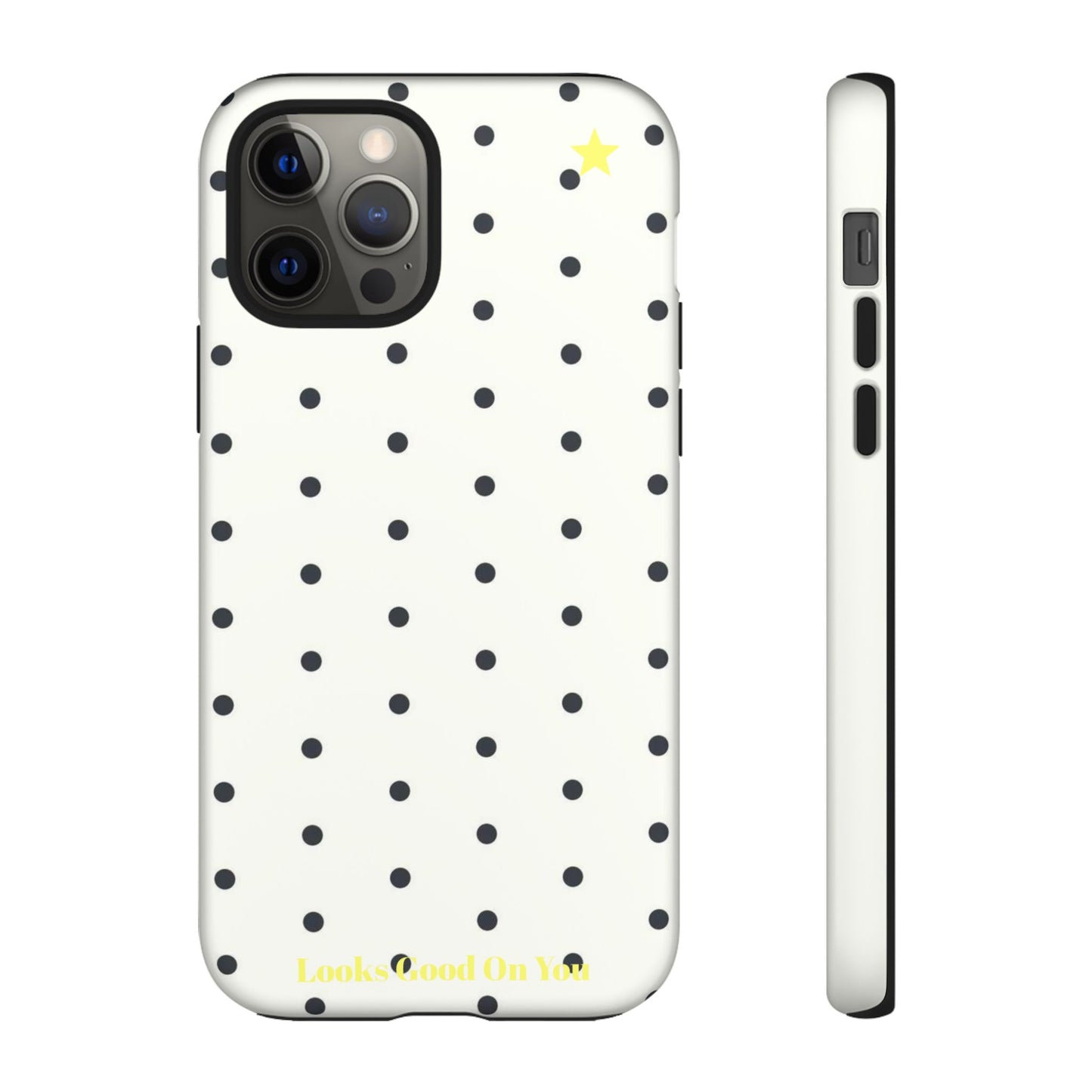 "Polkadot" phone case black