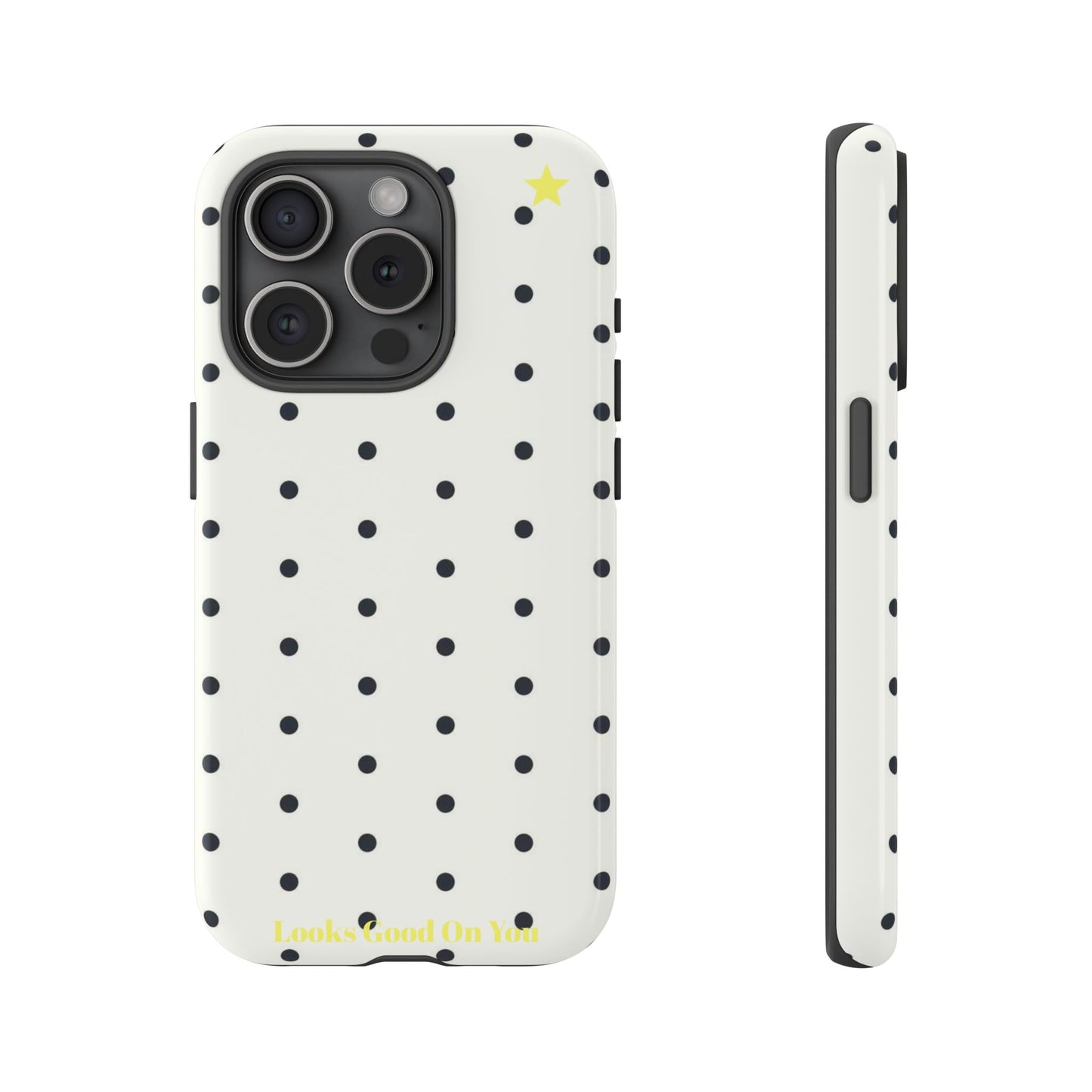 "Polkadot" phone case black