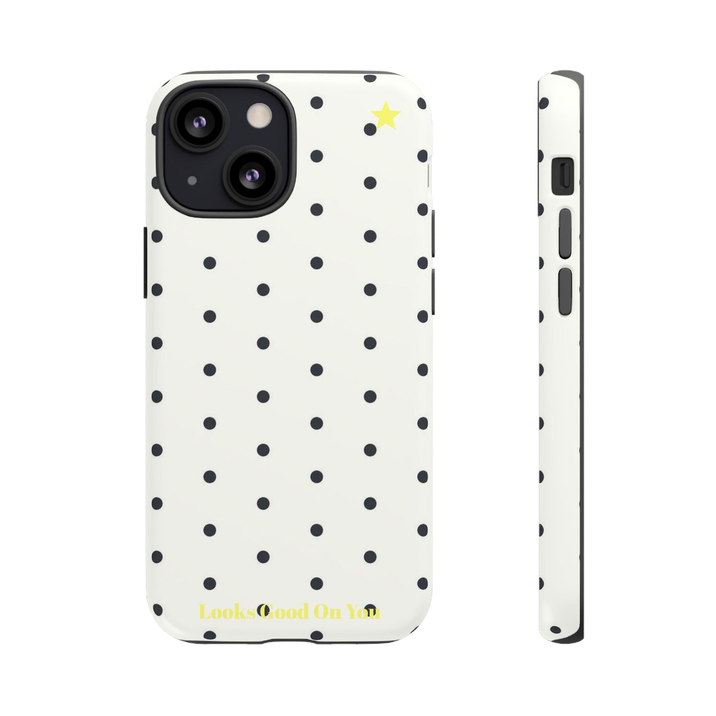 "Polkadot" phone case black