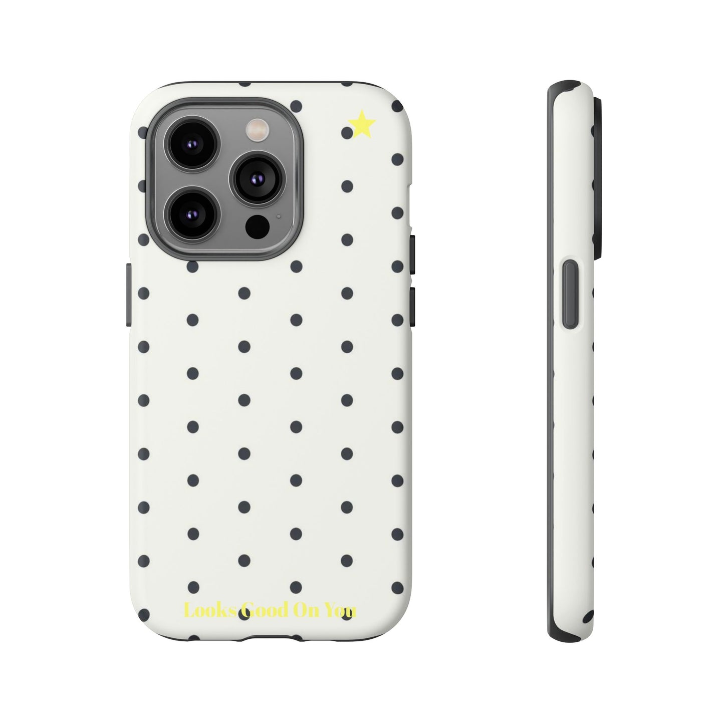 "Polkadot" phone case black