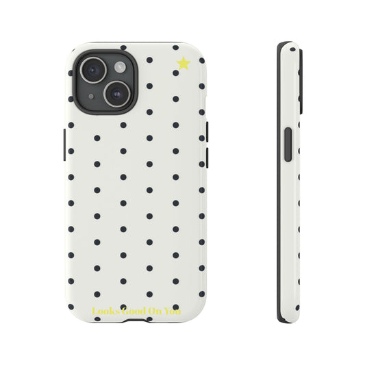 "Polkadot" phone case black