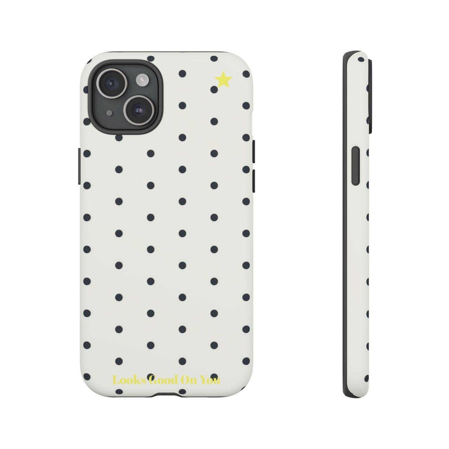 "Polkadot" phone case black