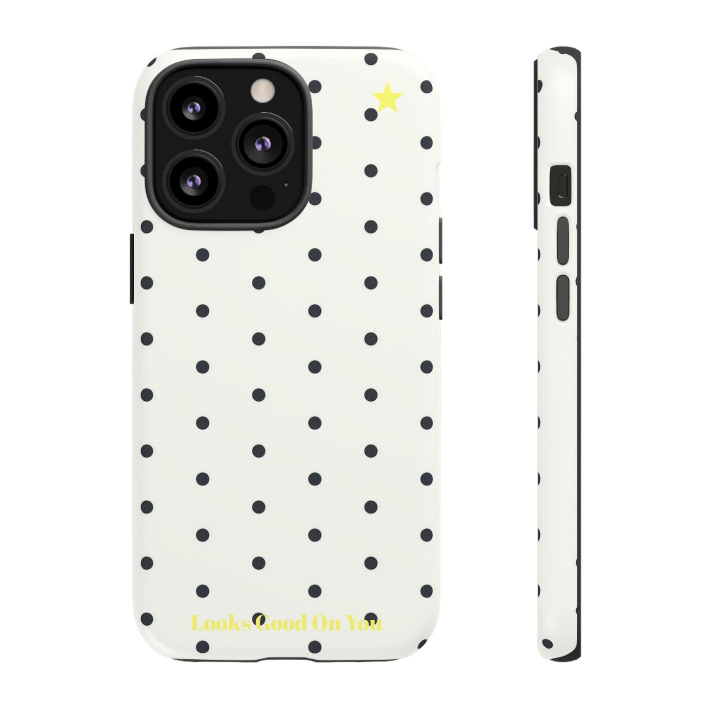 "Polkadot" phone case black