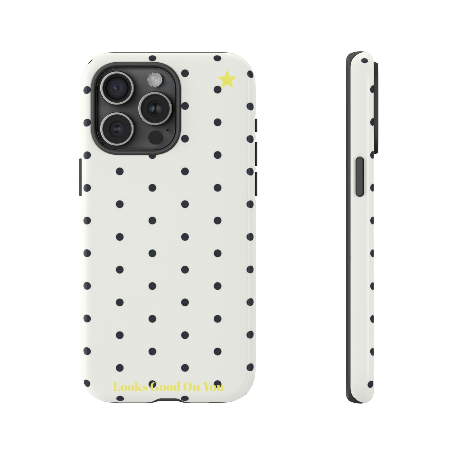 "Polkadot" phone case black