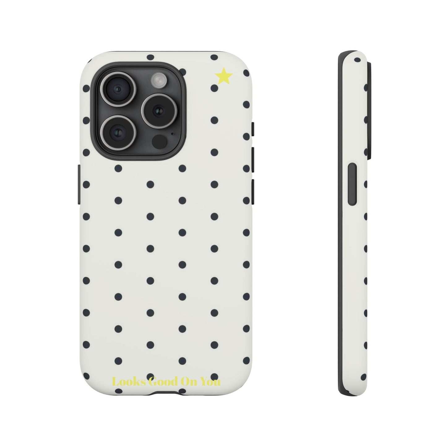 "Polkadot" phone case black