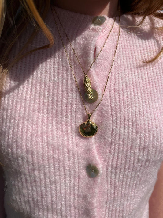 "Shell" necklace long